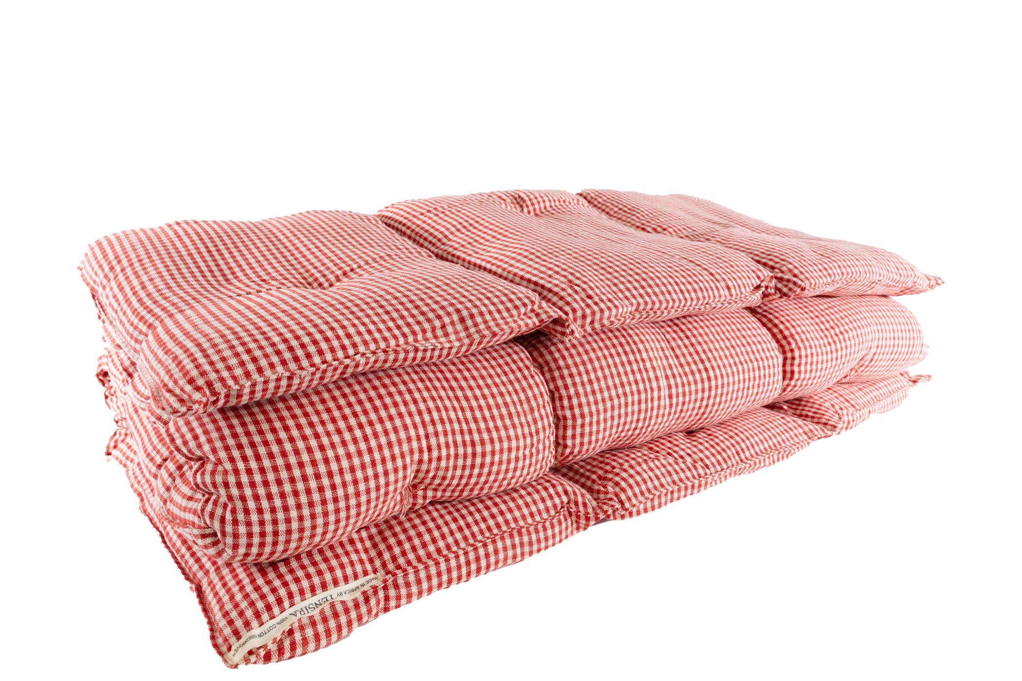 Tensira Kapok Mattress - Red Gingham