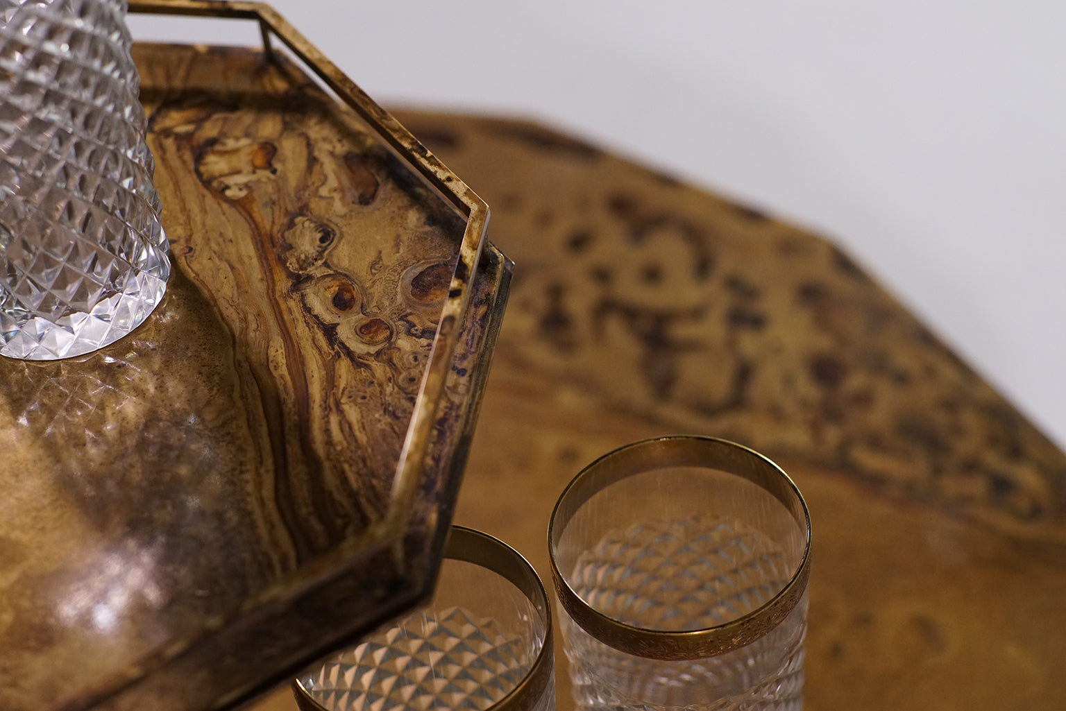 A Double-decker Carousel Lazy Susan by B.B. for Reschio