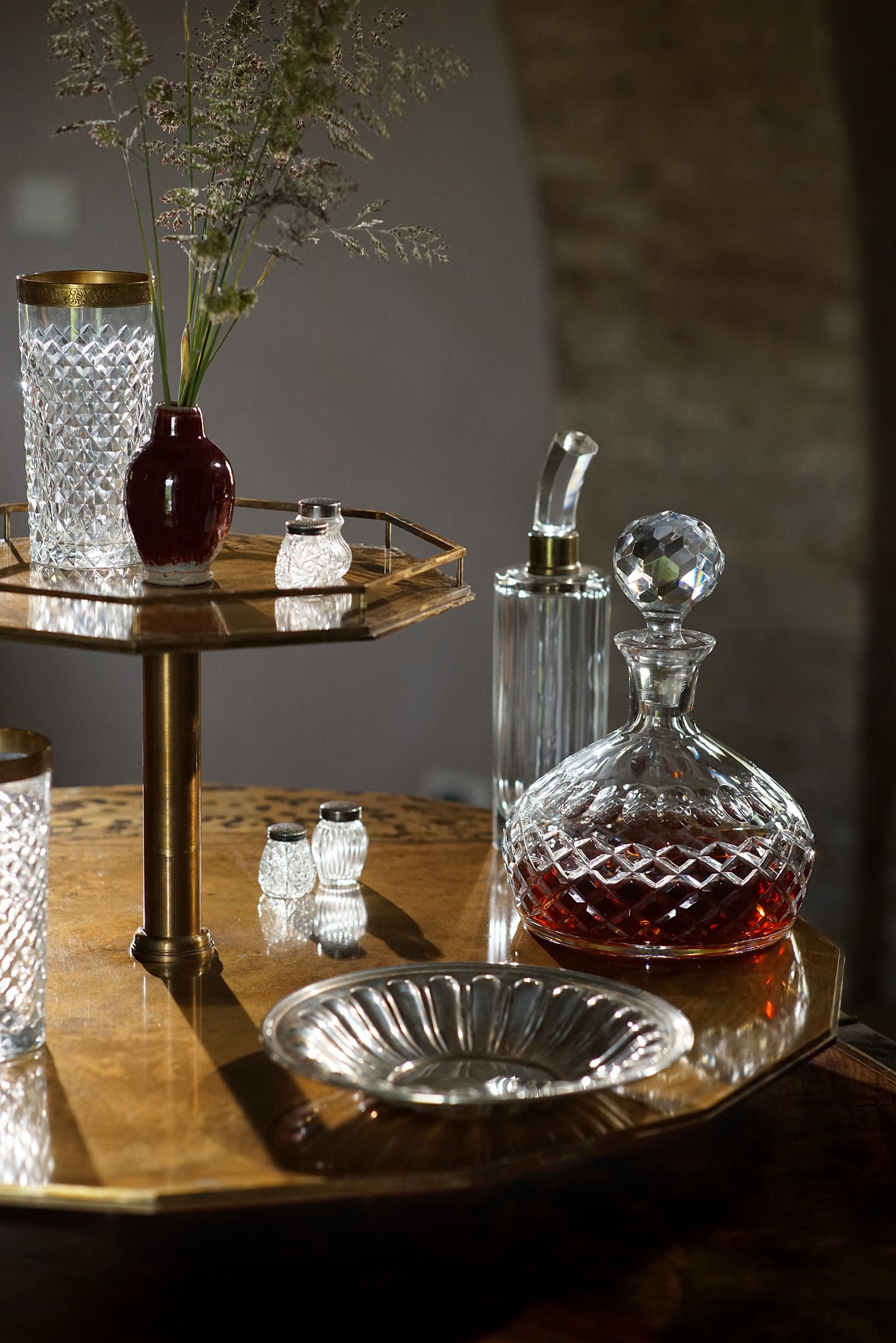 A Double-decker Carousel Lazy Susan by B.B. for Reschio