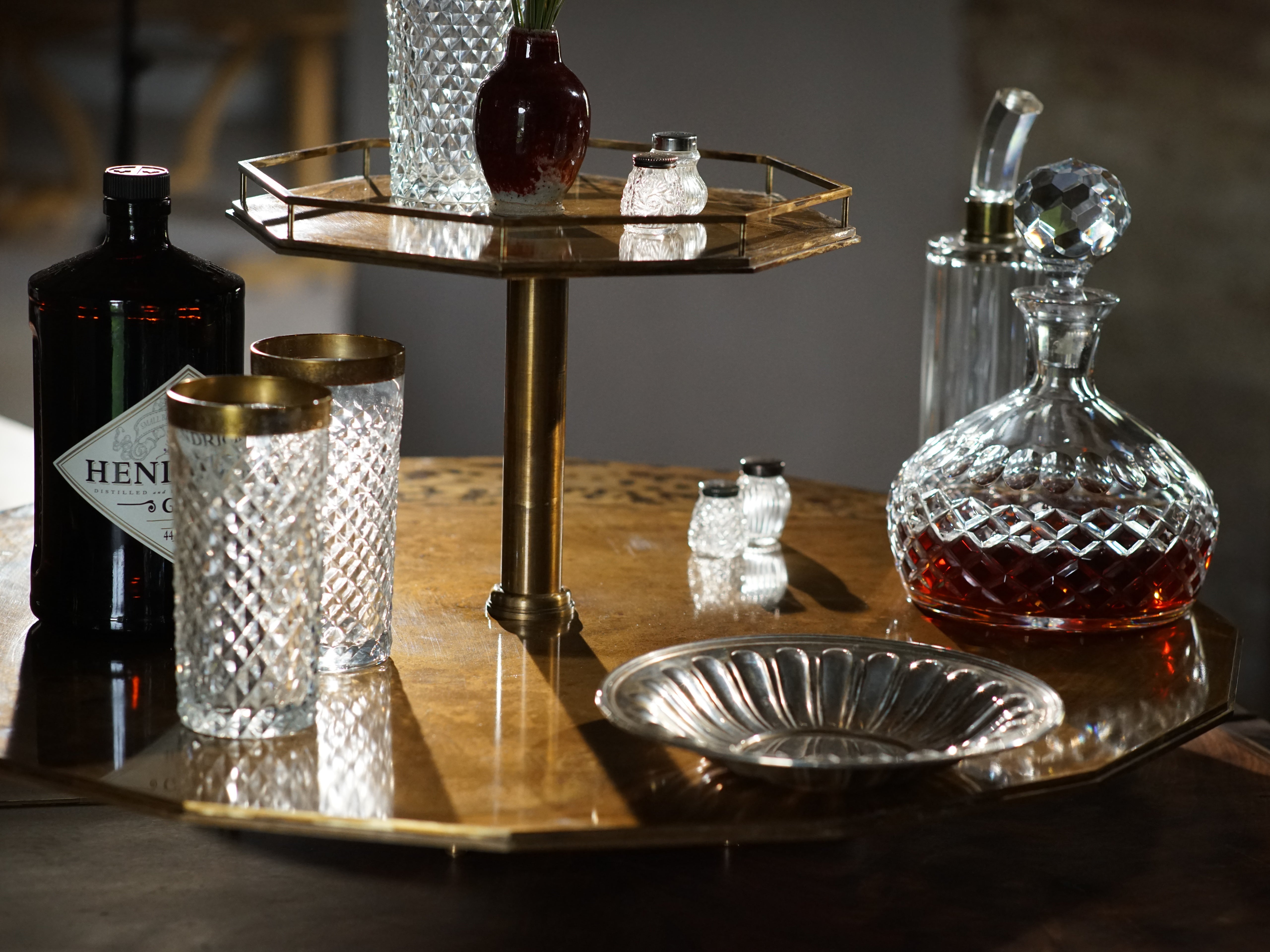 A Double-decker Carousel Lazy Susan by B.B. for Reschio