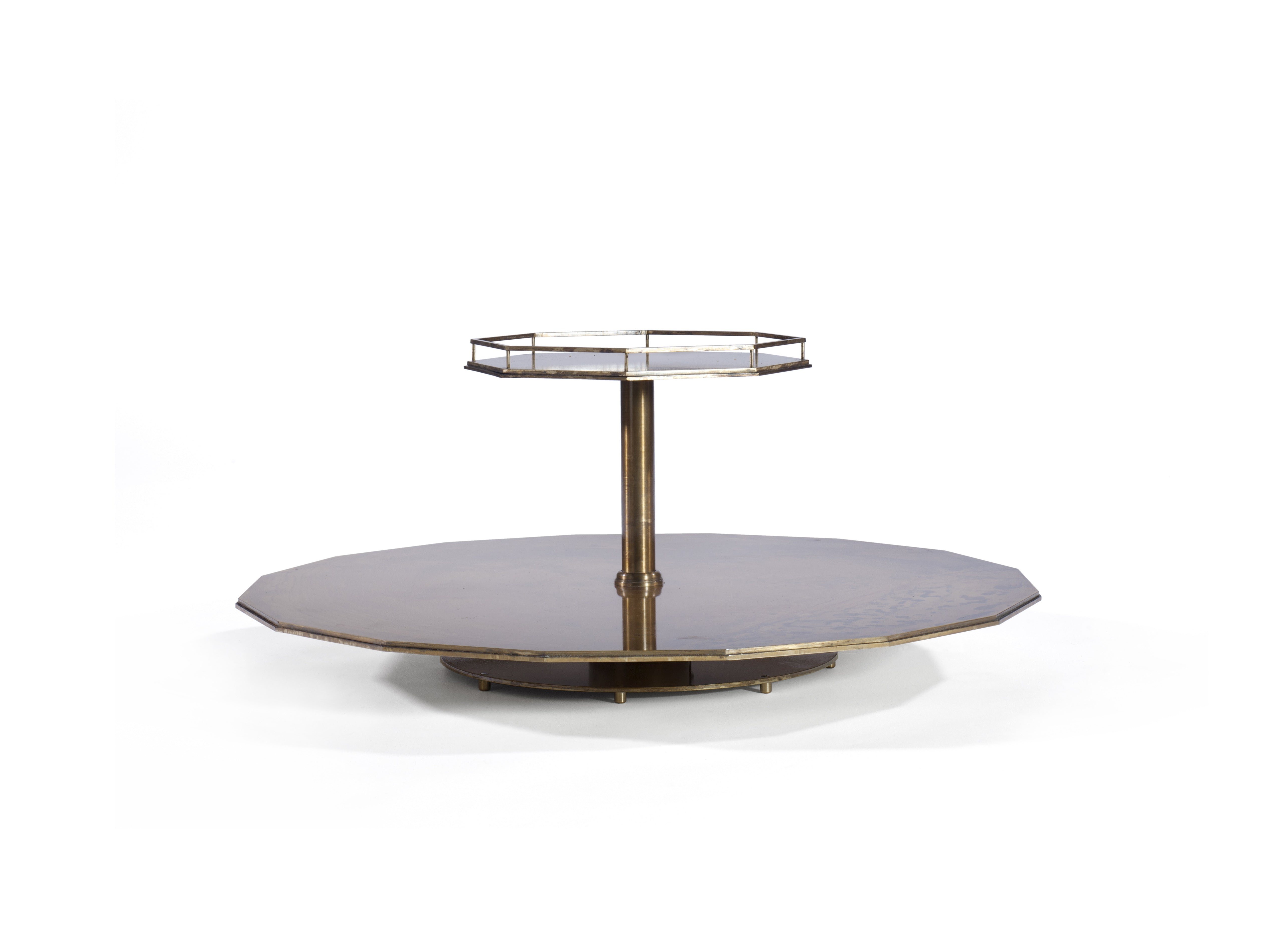 A Double-decker Carousel Lazy Susan by B.B. for Reschio