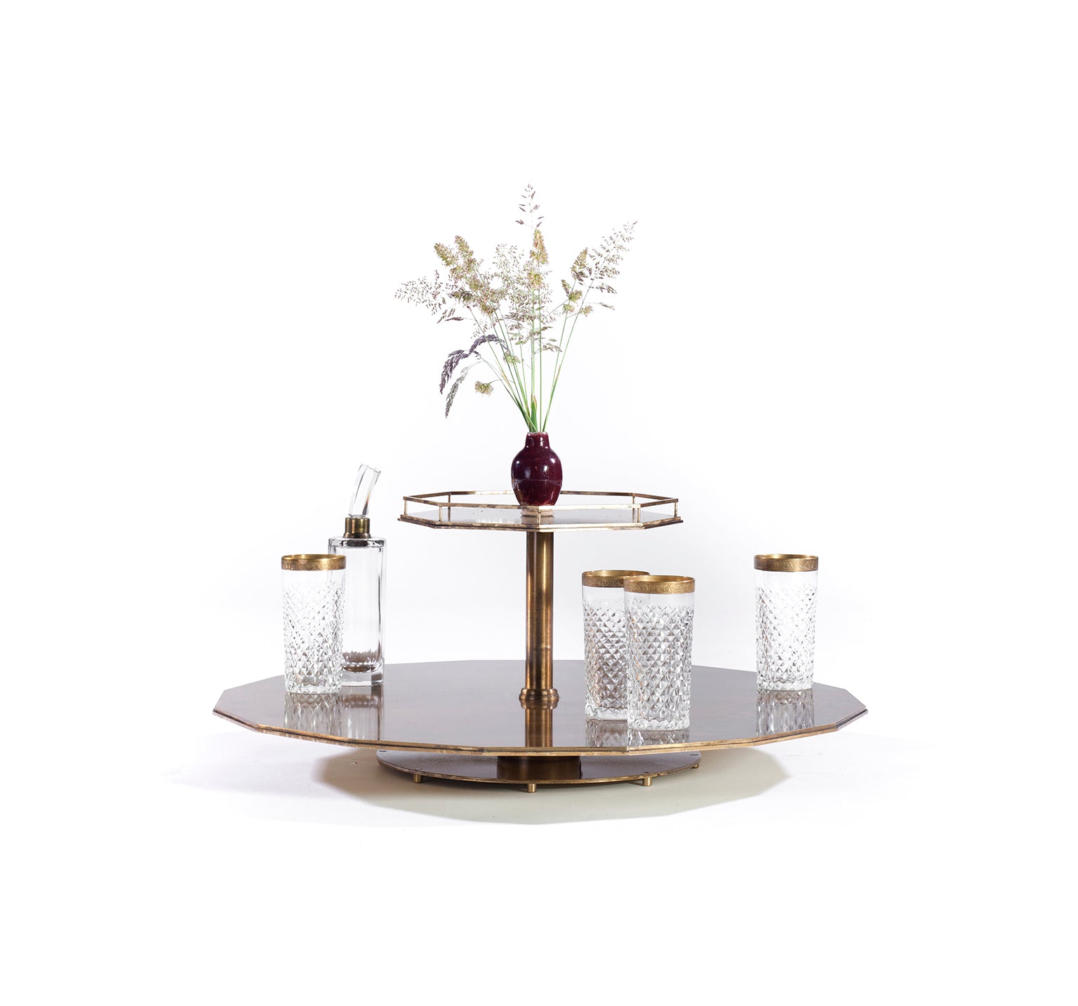 A Double-decker Carousel Lazy Susan by B.B. for Reschio