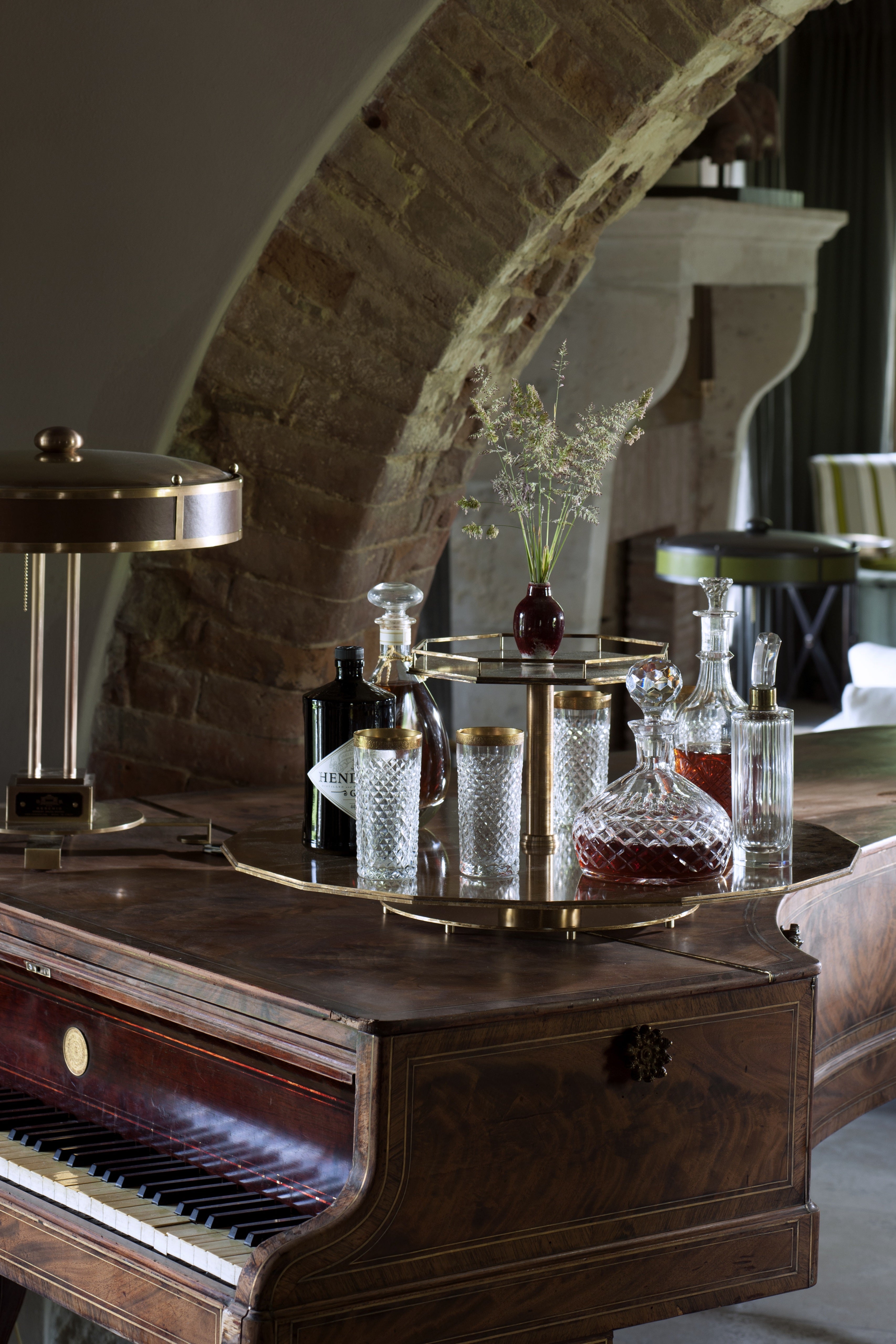 A Double-decker Carousel Lazy Susan by B.B. for Reschio