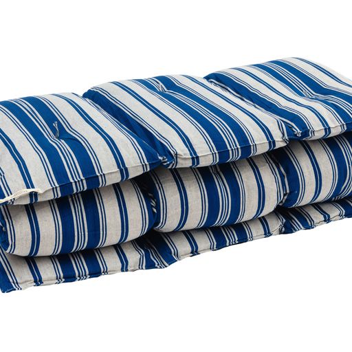 Tensira Kapok Mattress - Gray and Blue Stripe