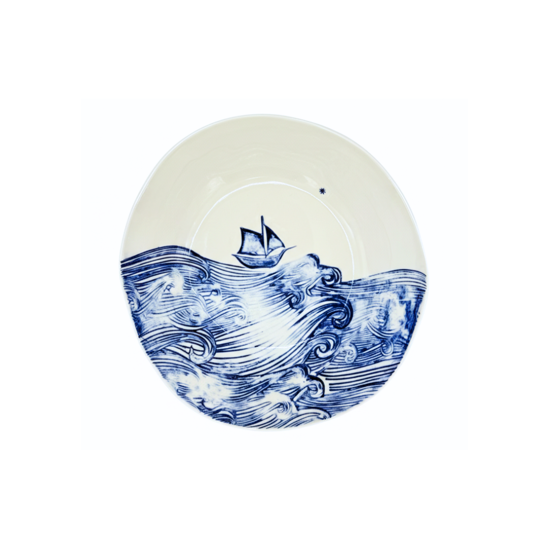 Via Coquina x Stamperia Bertozzi Orione Round Serving Bowl