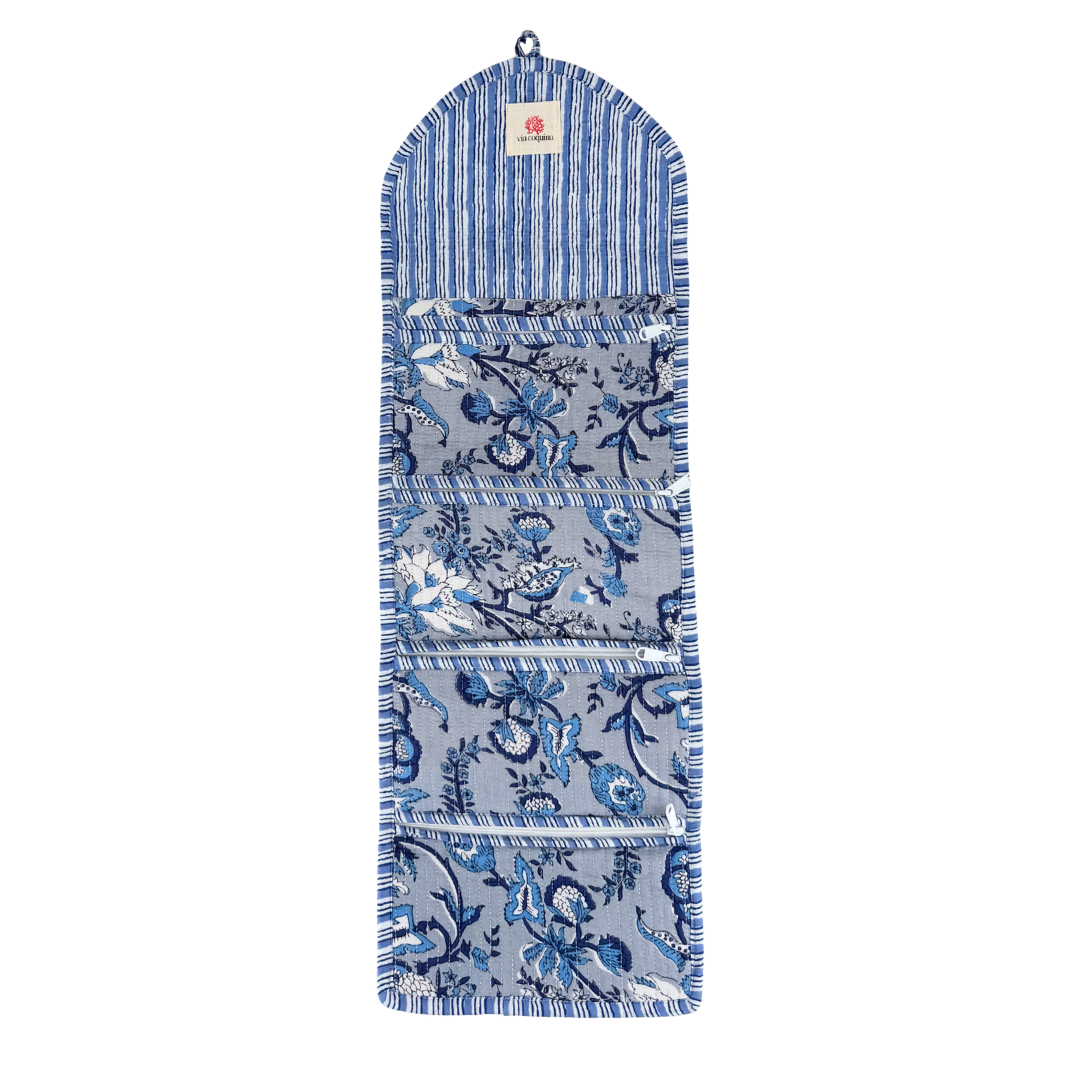 Via Coquina Quilted Travel Jewelry Roll - Thumbnail 2