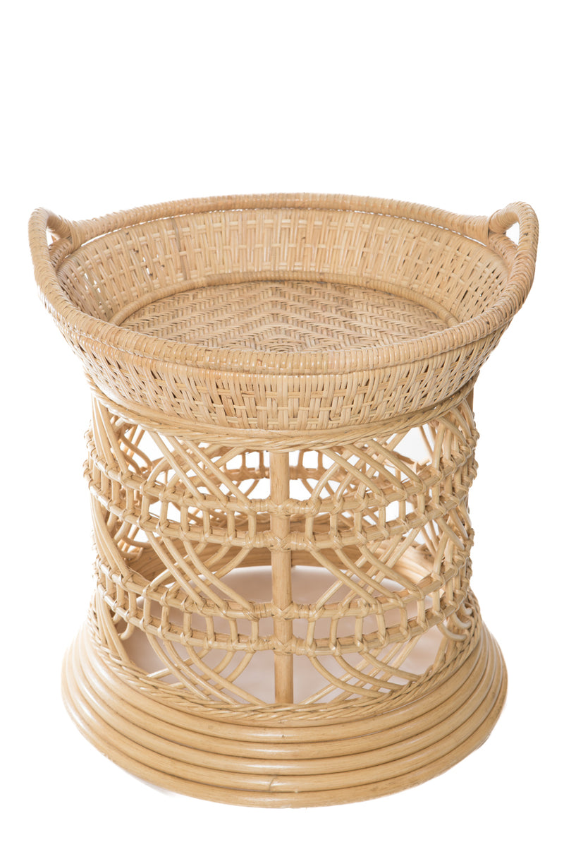 Rattan Round Table – Via Coquina