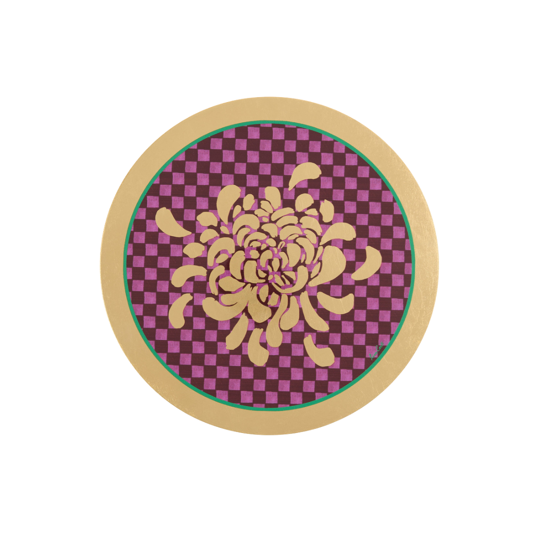 Masonite Sughero and Oro Boule Fuscia Placemat