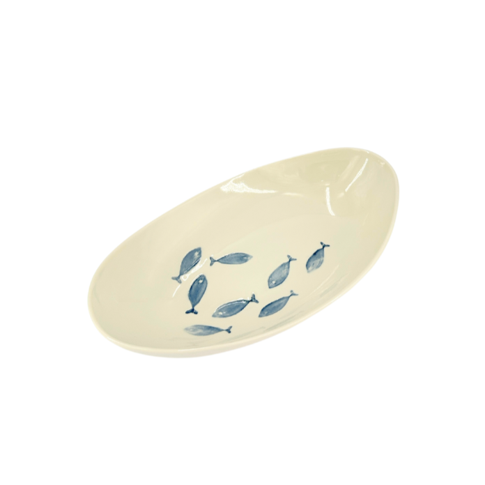 Via Coquina x Stamperia Bertozzi Alici Barchetta Serving Bowl - Thumbnail 2