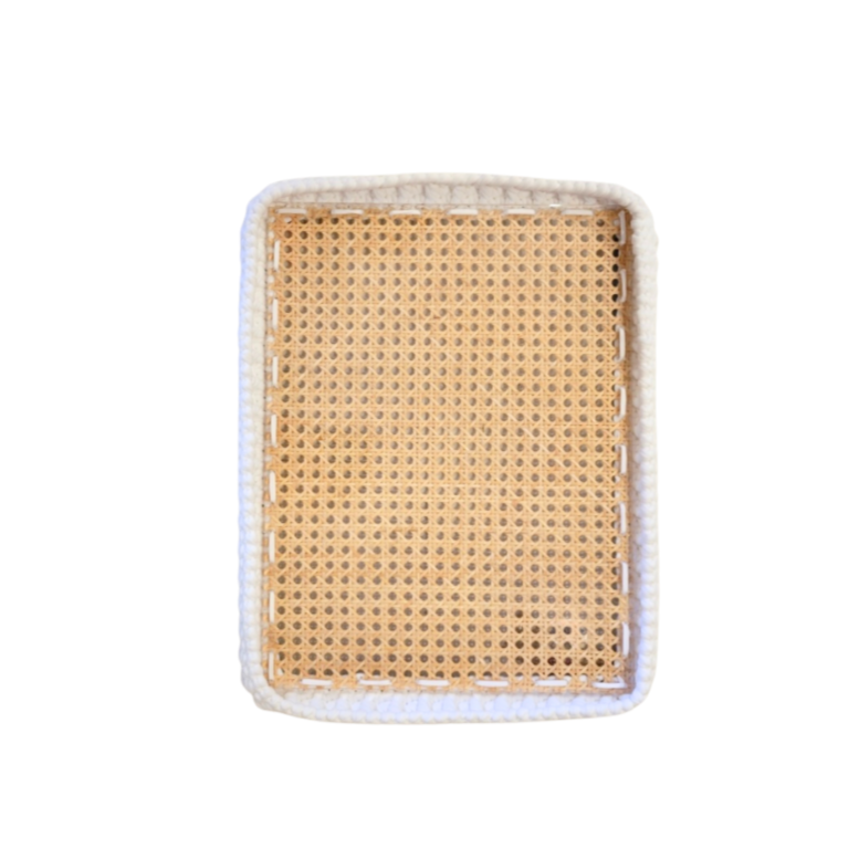 Wicker Rectangular Tray - Thumbnail 3