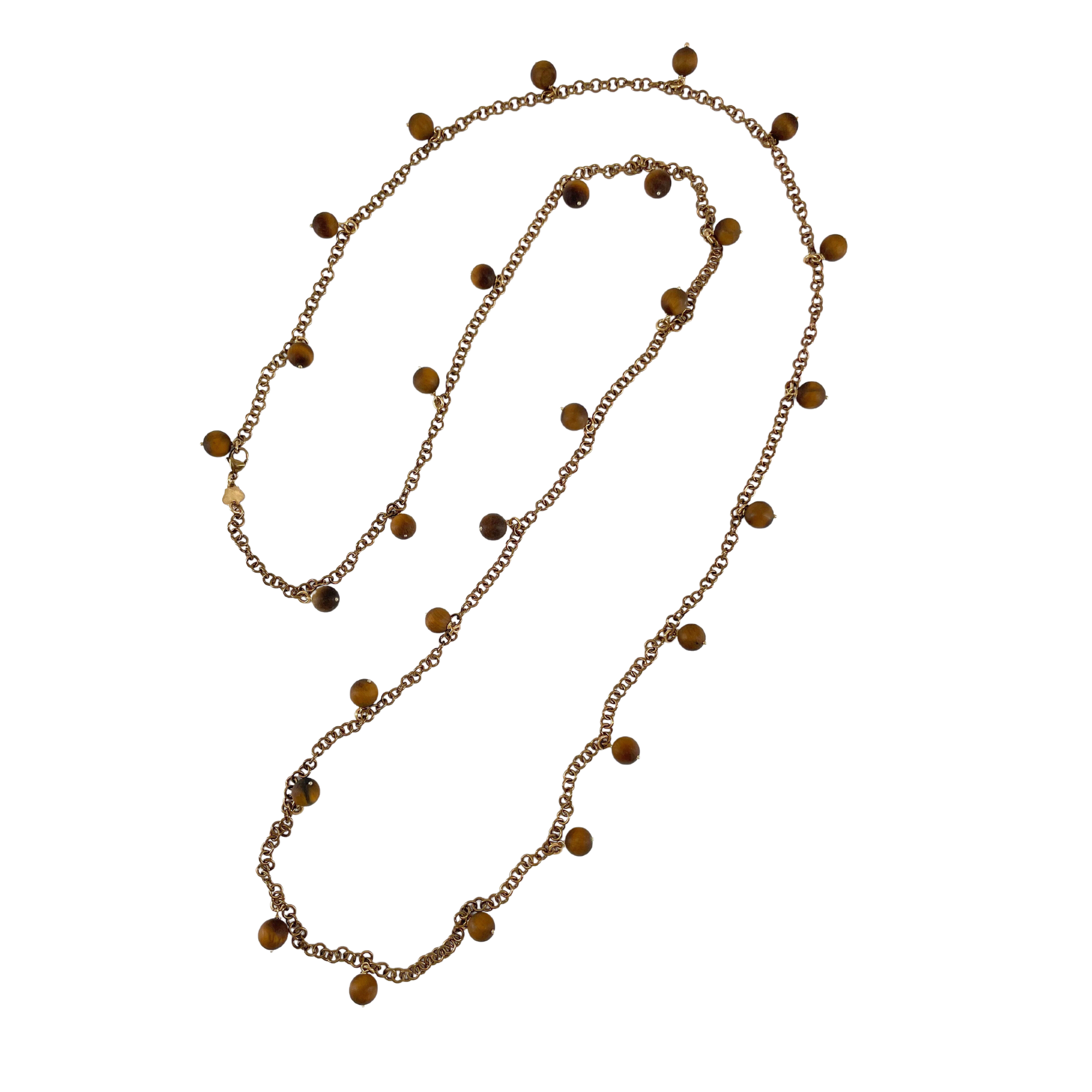 Grazia & Marica Vozza Frange Chain with Tiger Eye