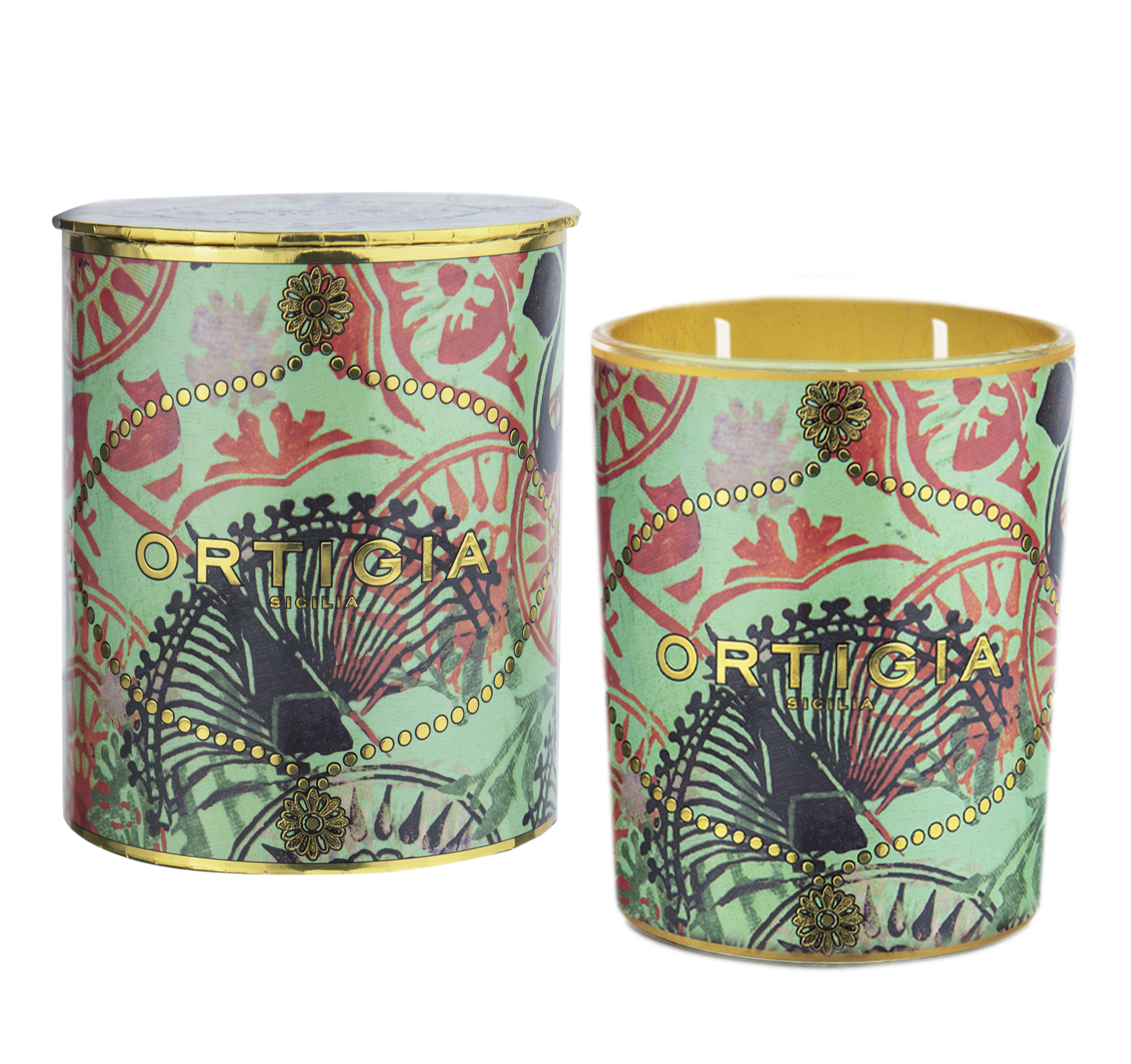 Ortigia Sicilia Fico d'India Decorated Candle Large - Thumbnail 4