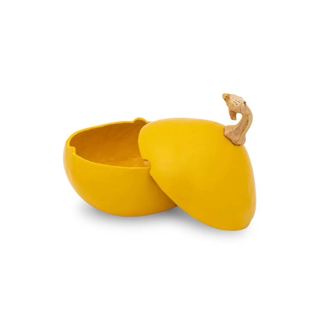 Via Coquina Lacquered Gourd for Tortillas