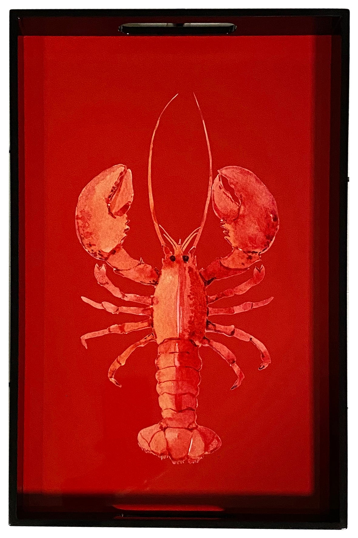 Les Ottomans Hand-painted Lacquered Tray Lobster