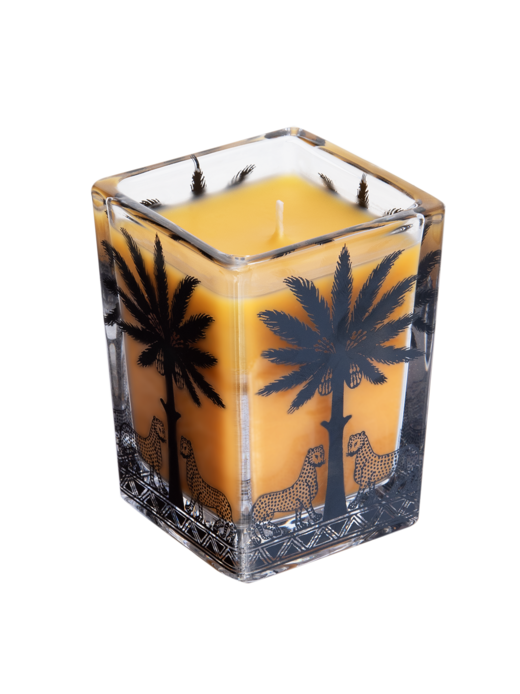 Ortigia Sicilia Ambra Nera Large Square Candle - Thumbnail 2
