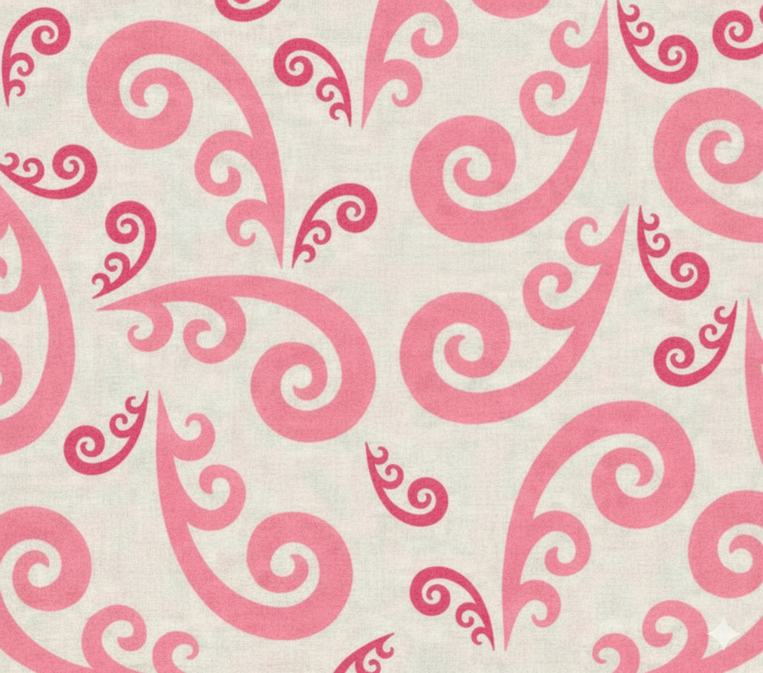 Themis Z Peacock Two-Tone Pink Linen Place Mats