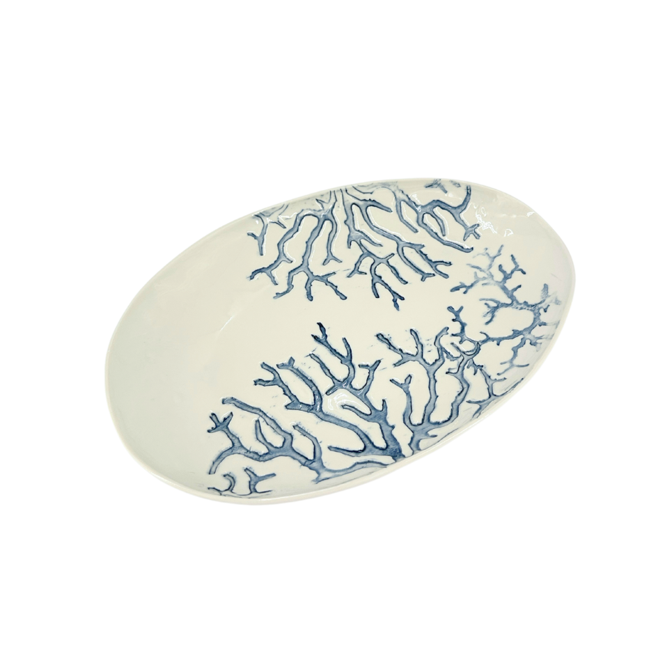 Via Coquina x Stamperia Bertozzi Reef Oval Serving Plate Medium
