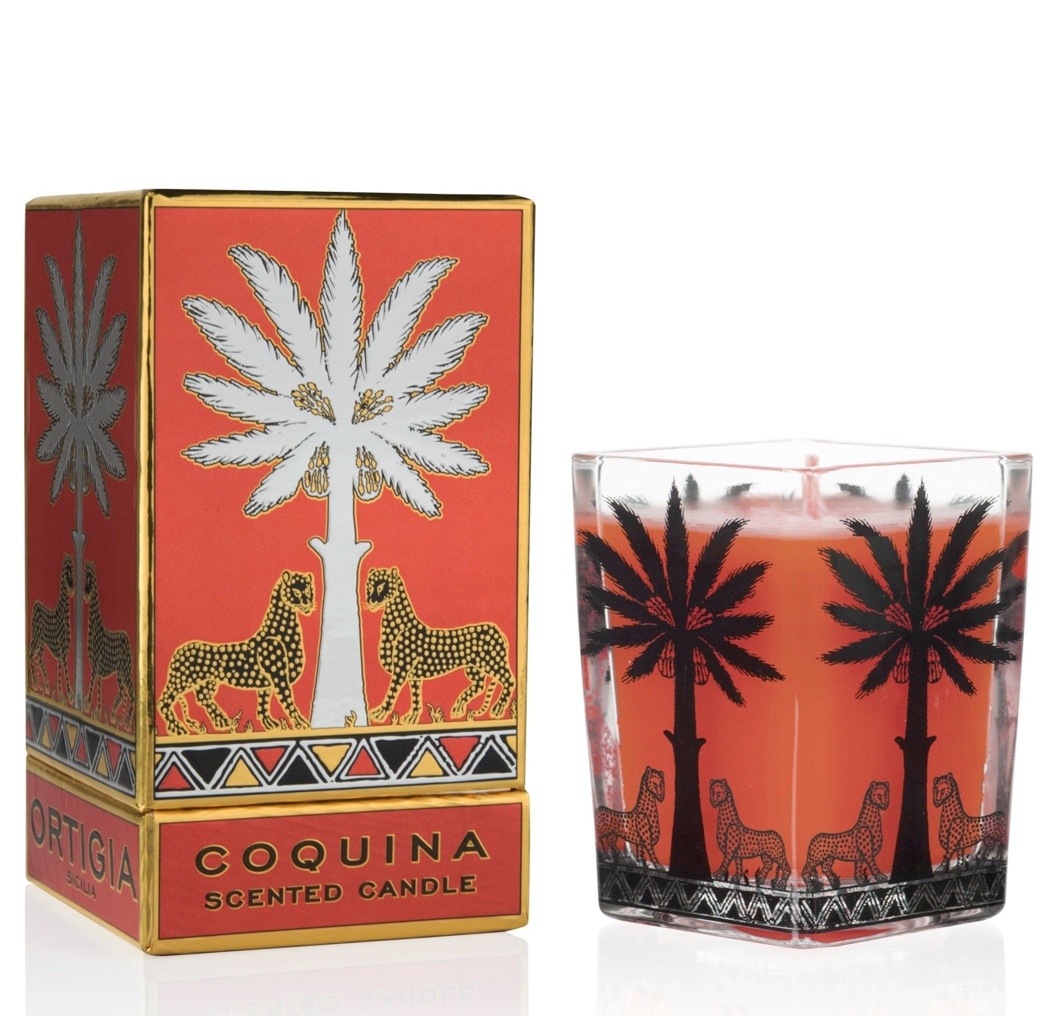 Ortigia Sicilia Coquina Large Square Candle