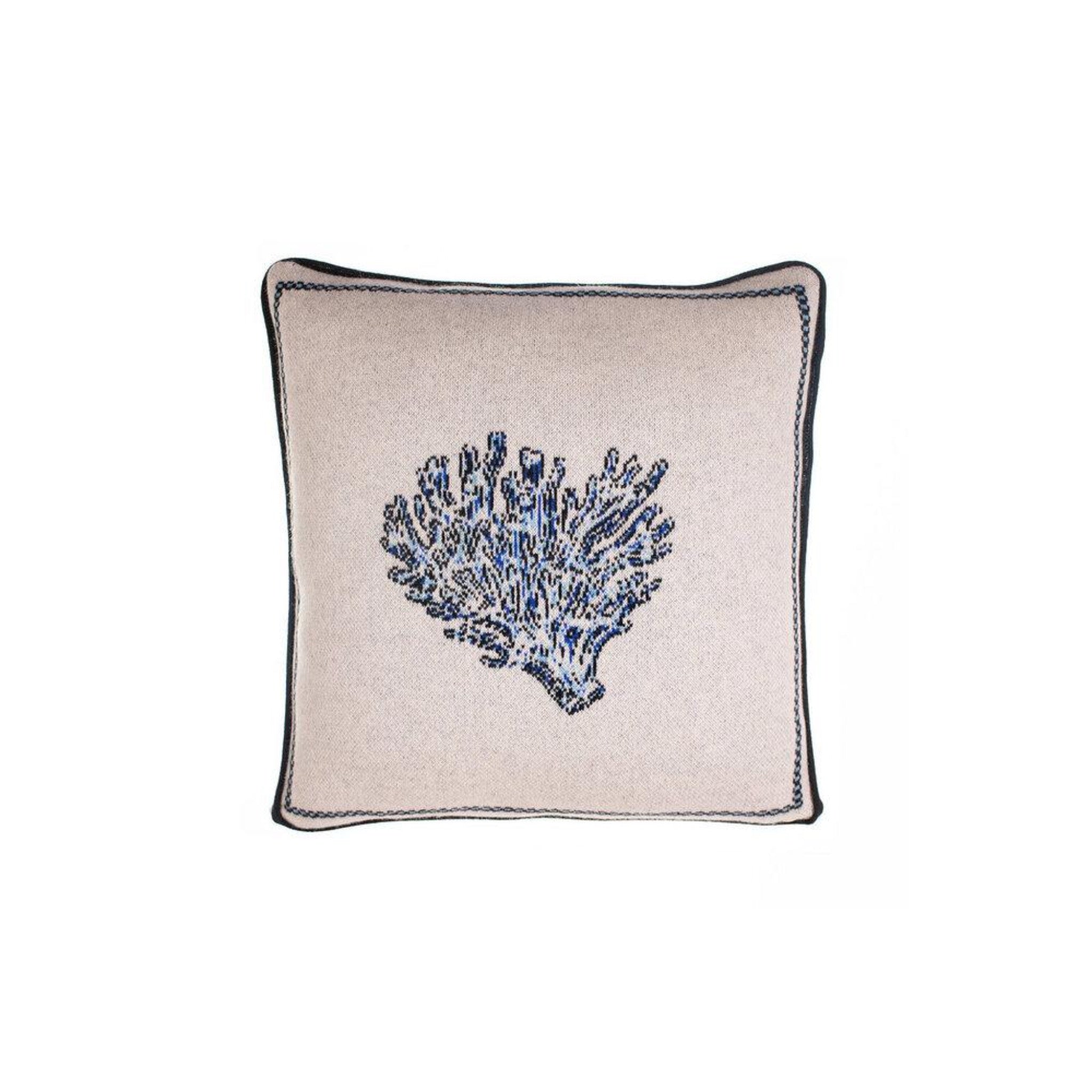 Via Coquina Saved NY Cashmere Blue Ridge Coral Pillow