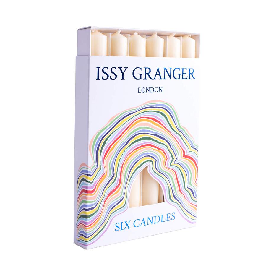Issy Granger Foxglove Ivory Dinner Candles