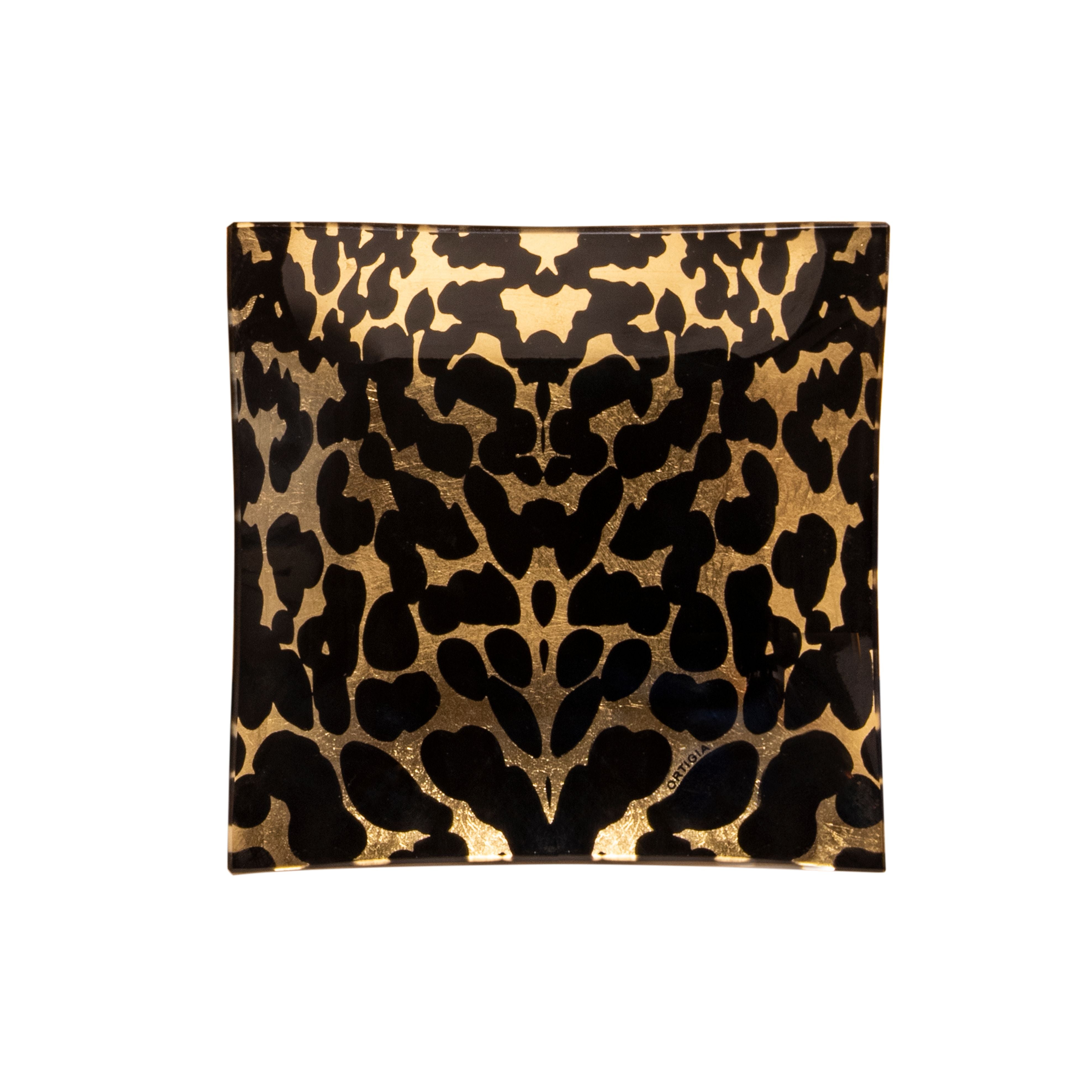 Ortigia Sicilia Glass Plate Gattopardo Square