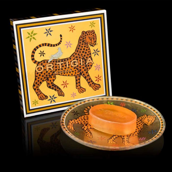 Ortigia Sicilia Gattopardo Glass Dish and Soap